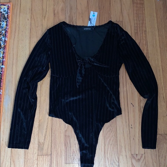 Mink Pink Blair Velvet Bodysuit - Picture 2 of 3